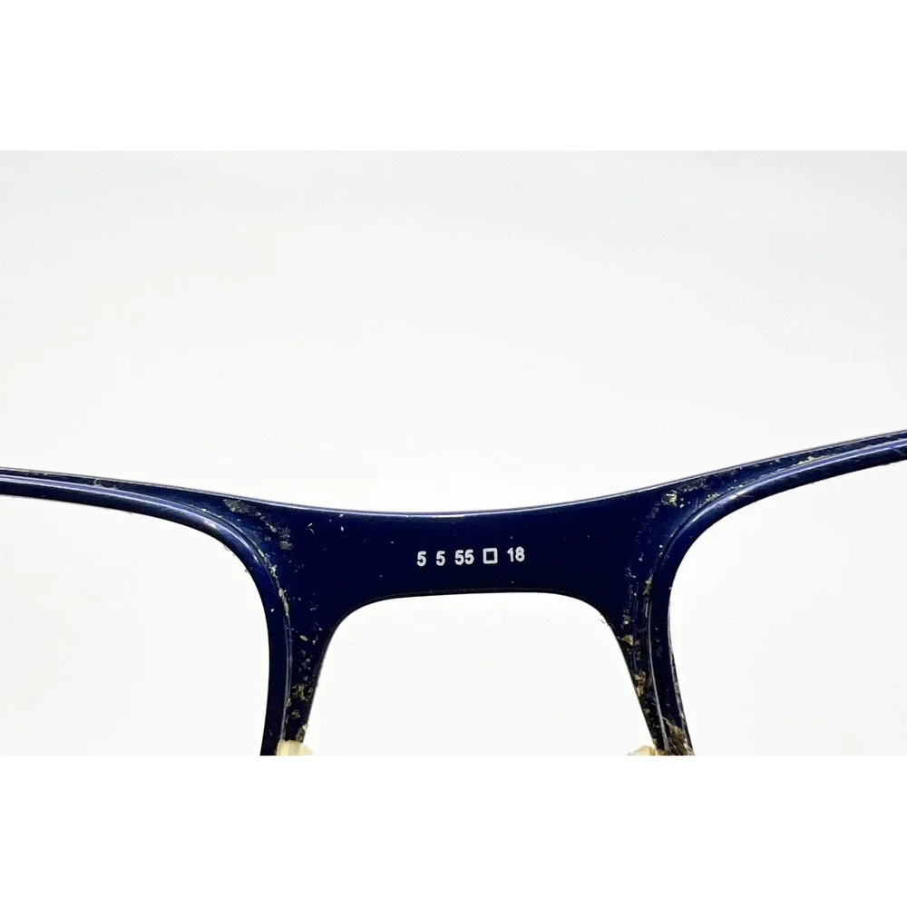 Tommy Hilfiger Men Blue Rectangle Eyeglasses Frames 5 55-18